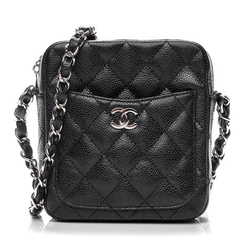 Chanel Caviar Quilted Camera Case 